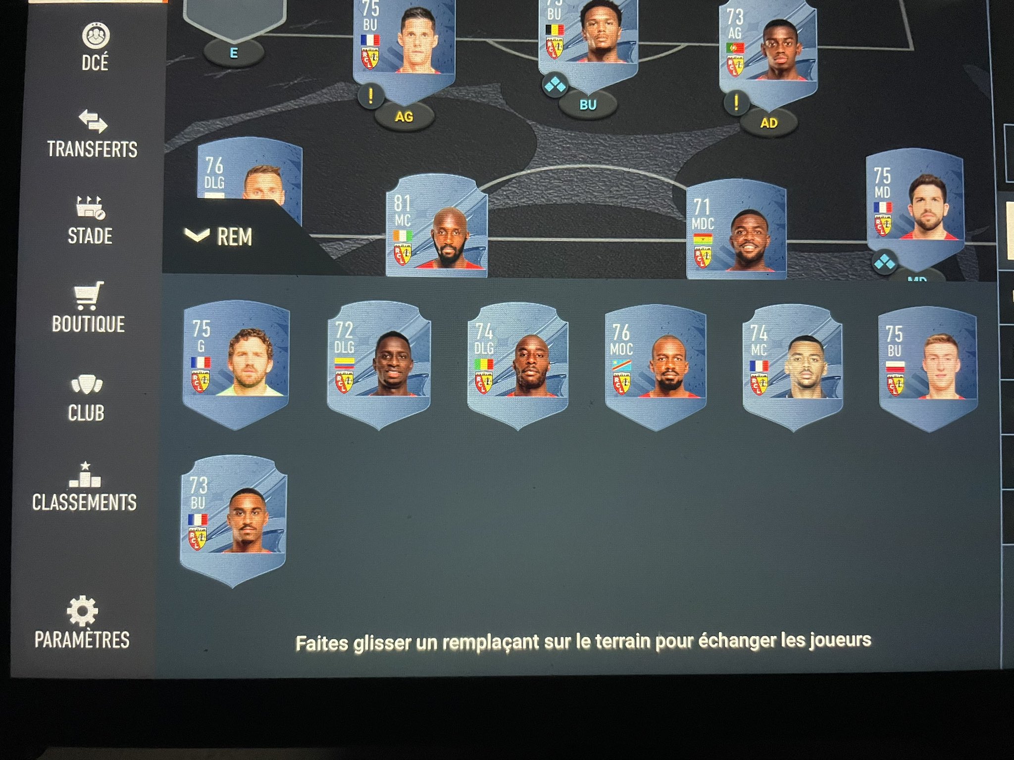 Monkey.D.Rémi 🏀 on Twitter "Quelques notes du Rc Lens sur Fifa 23 
