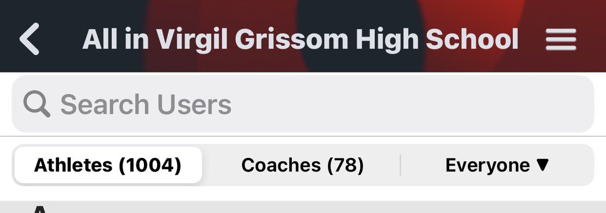 BillBeumer's tweet photo. Grissom now has over 1000 athletes fyi https://t.co/qqCHS4rdkm