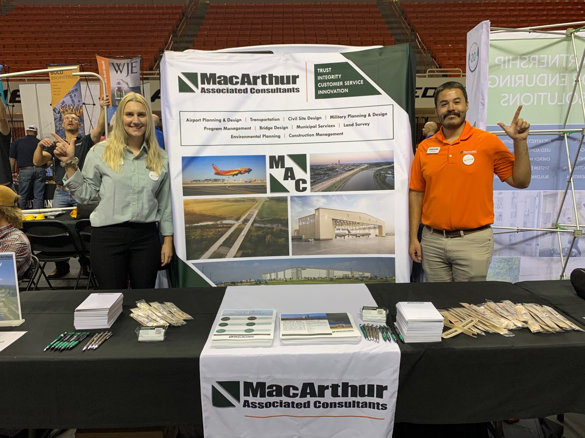 MACengineers's tweet photo. MAC would like to thank the students at Oklahoma State University for coming by and speaking with us at the #CEAT career fair yesterday. It was great to meet you all!
#MACtastic #civilengineering #careerfair #welovewhatwedoandwehavefundoingit https://t.co/4jVrJt43sn