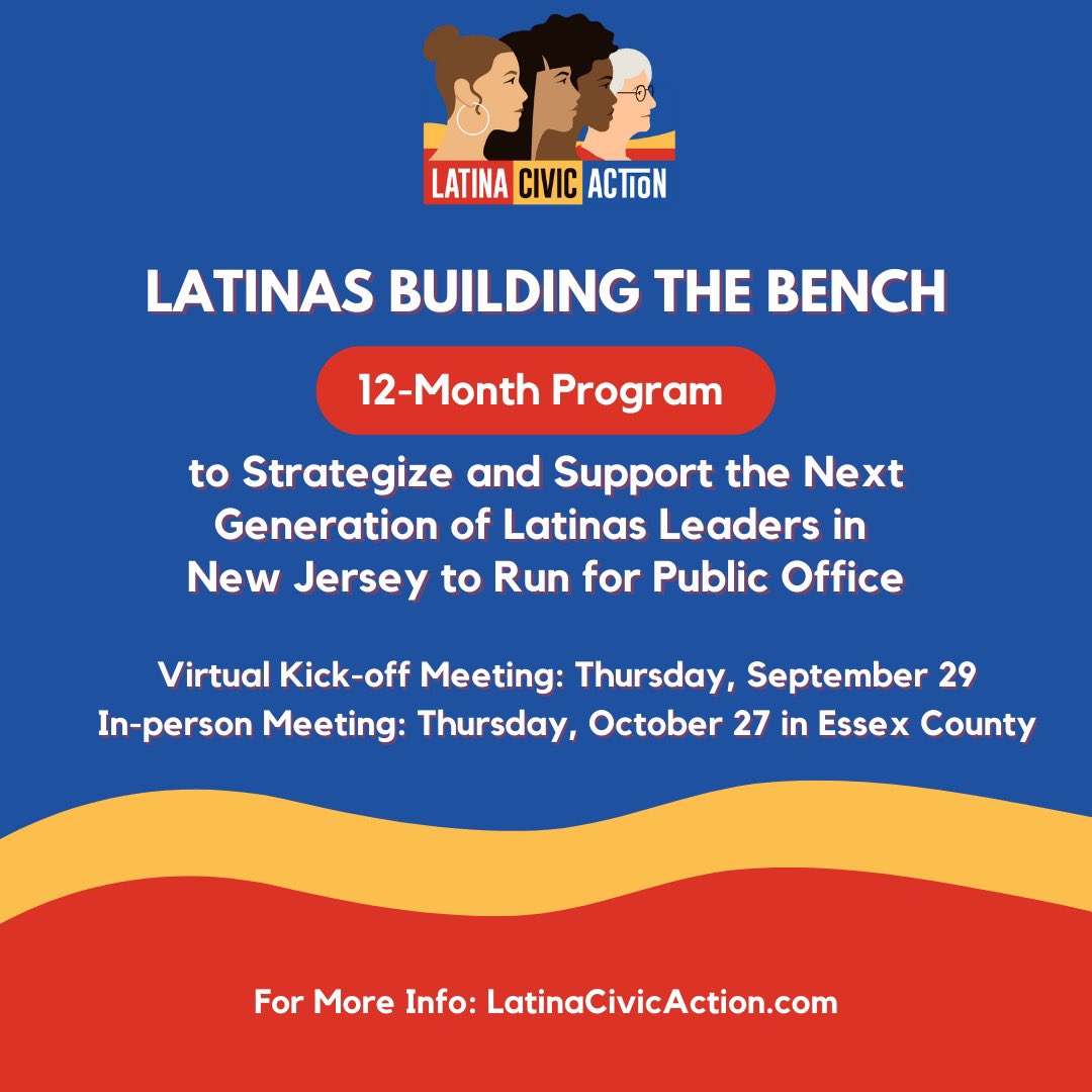 For more information on Latinas Building the Bench or to confirm your attendance, email latinacivicaction@gmail.com. 

#LatinasLead #WomenLead #LatinaCivicAction #LatinaCivic #Latinas #LatinasForOffice #HispanicHeritageMonth #LatinoCommunity 4/4