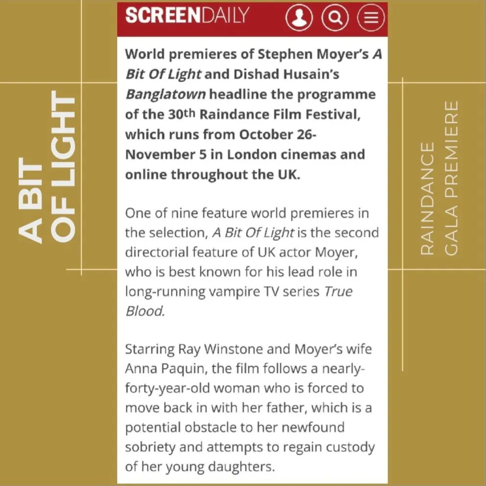 AxelKuschevatzk's tweet photo. A Bit of Light stars Anna, #raywinstone #pippabennettwarner @YoussefKerkour and #lucahogan. The movie was written by the great #rebeccacallard and directed by one on the coolest guys on Earth, Stephen Moyer. https://t.co/BvqlJrjf5M
