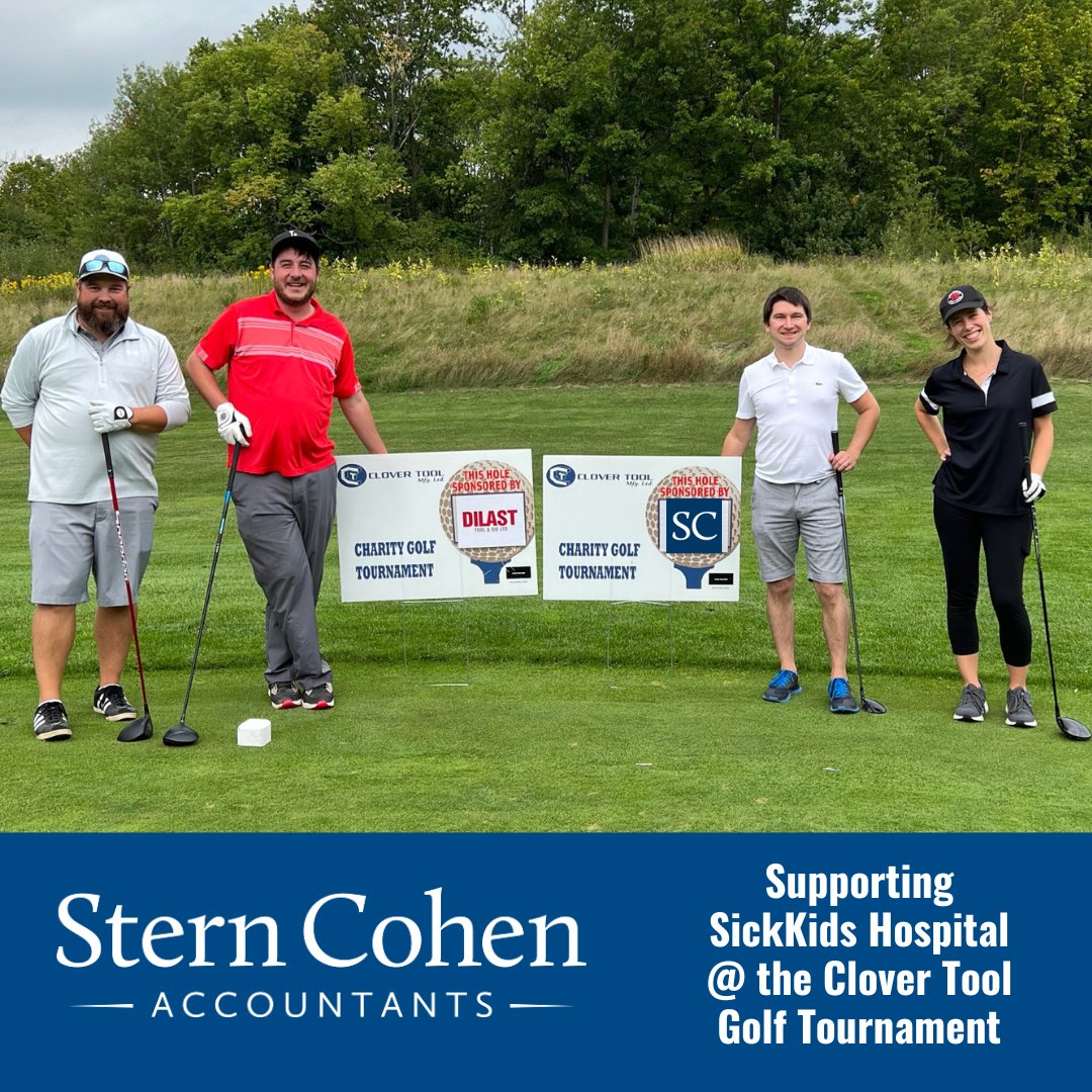 SternCohenLLP's tweet photo. Thank you to Clover Tool Manufacturing for a great day on the golf course in support of the Hospital for Sick Children Foundation. https://t.co/K0CyQeomHc