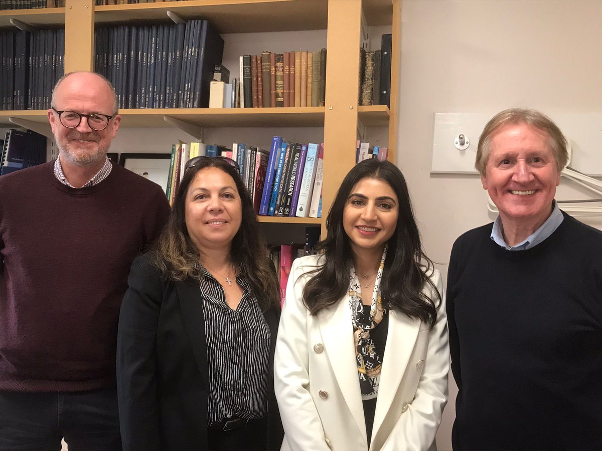 DISN_UoB's tweet photo. Wonderful news for @BukamalHanin who very convincingly defended her PhD today. Examined by Prof Kiki Messiou @unisouthampton &amp; Prof @GraemeGADouglas. Supervised by Dr Sarah Benson &amp; @NeilHall7 (&amp; earlier Prof @garyhowto &amp; Dr @dpapoudi ). Photo by Chairperson Dr @dodie_mac https://t.co/4FztcSuEt6