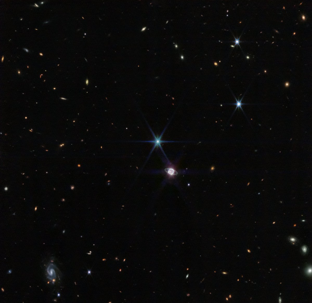 NASA releases the clearest images of Neptune’s rings in over 30 years.