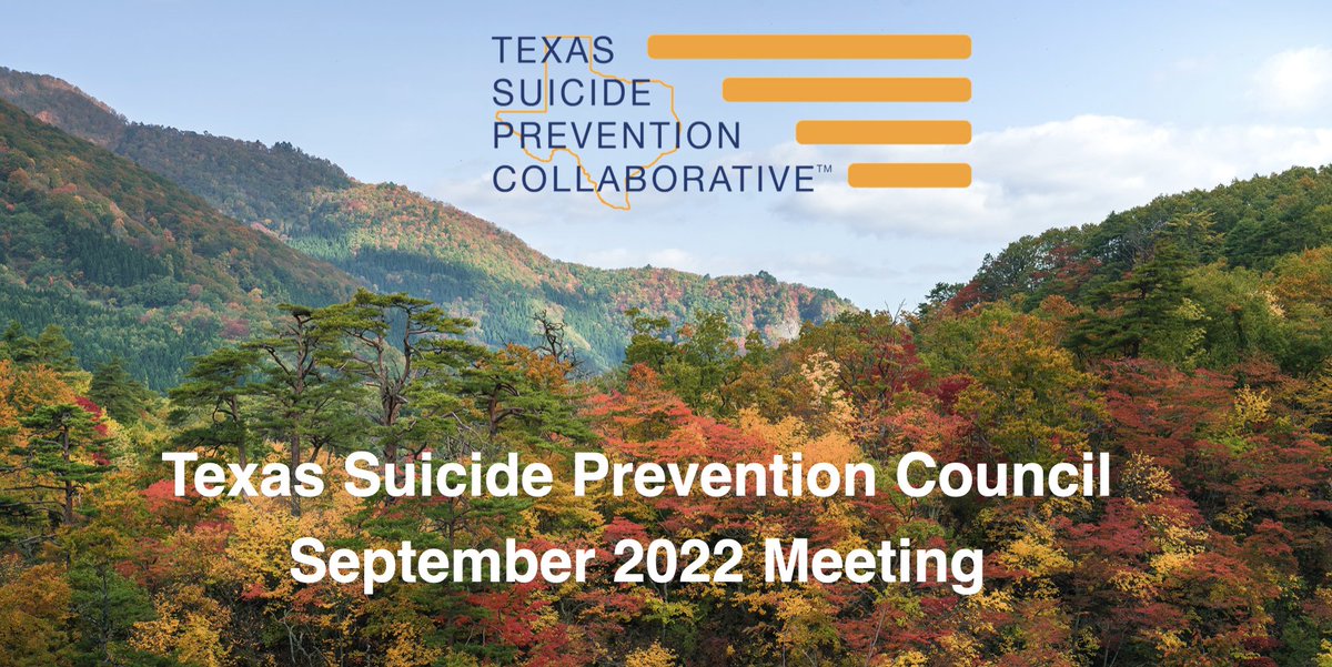 josettesaxton's tweet photo. Honored to co-chair alongside @TMabrito at Texas Suicide Prevention Council meeting today as we approved a State Plan to guide public &amp; private suicide prevention efforts thru 2028. Looking forward to working w/ @StopTXSuicides &amp;  #TXlege to help Texas youth stay healthy &amp; safe! https://t.co/pBQ3FpgbqN