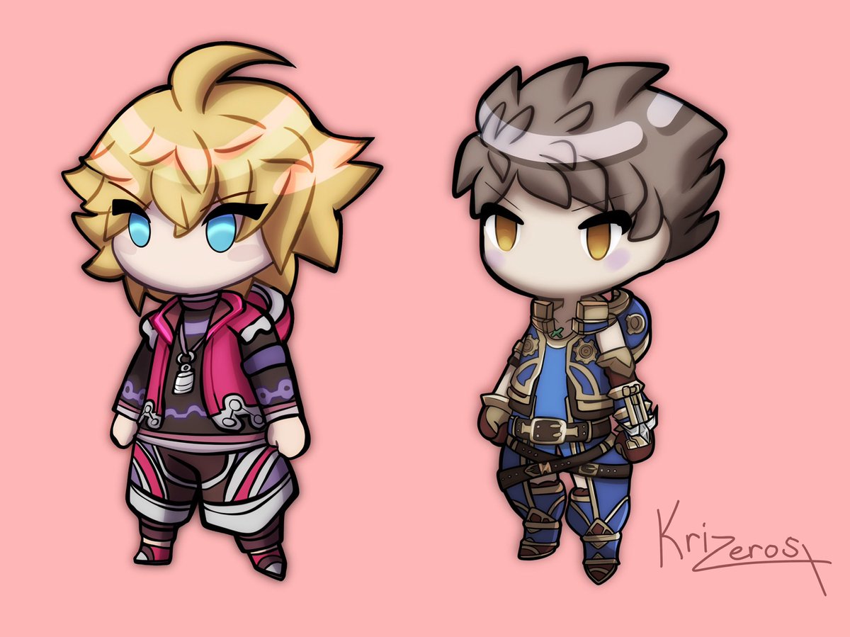 chibi Chibi xenoblade 3 hero Rex! latest xb3 chibi hero drawing next to