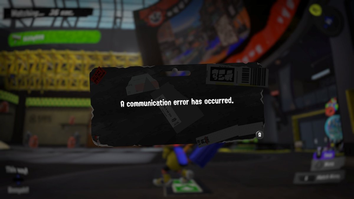 kkirby999's tweet photo. What if you wanted to play another round but the game said... #Splatoon3 #NintendoSwitch #NintendoSwitchOnline #FixYourShitNintendo #CommunicationError https://t.co/tG6MQpT9bu