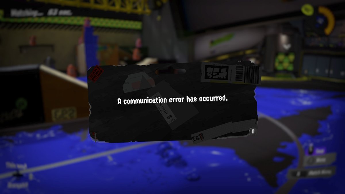 kkirby999's tweet photo. What if you wanted to play another round but the game said... #Splatoon3 #NintendoSwitch #NintendoSwitchOnline #FixYourShitNintendo #CommunicationError https://t.co/tG6MQpT9bu