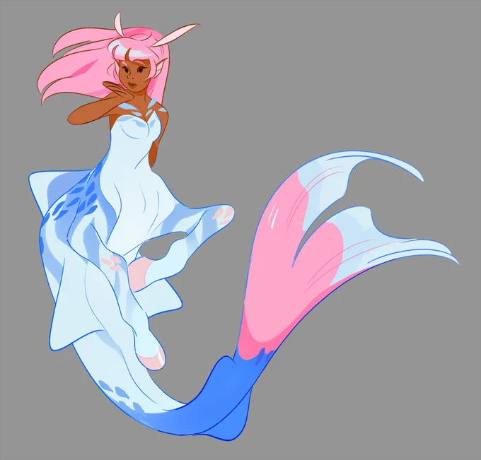 I need more of these mermaid designs from whoever drew them 