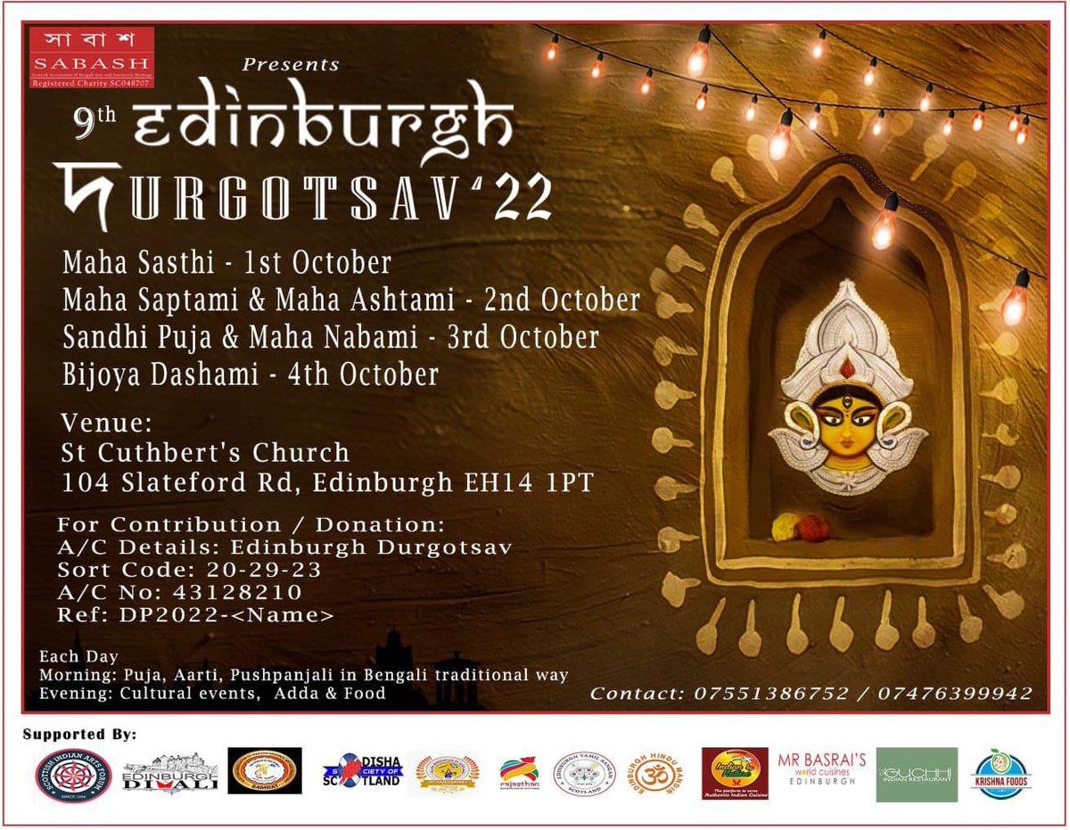 SABASH (@sabashscotland) on Twitter photo Edinburgh’s #Durgotsav is here #DurgaPuja #UNESCO <a href="/UNESCO/">UNESCO 🏛️ #Education #Sciences #Culture 🇺🇳</a> <a href="/EDurgotsav/">Edinburgh Durgotsav</a> Edinburgh’s #Durgotsav is here #DurgaPuja #UNESCO <a href="/UNESCO/">UNESCO 🏛️ #Education #Sciences #Culture 🇺🇳</a> <a href="/EDurgotsav/">Edinburgh Durgotsav</a>