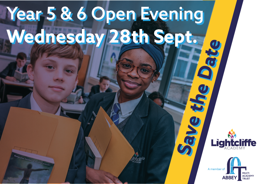lightcliffeacad's tweet photo. Our Annual Open Evening is on Wednesday 28th September, 5pm - 8pm. Please come and visit our amazing academy, meet staff and check out the various activities we have going on during the event. https://t.co/RUwR7UseRy
