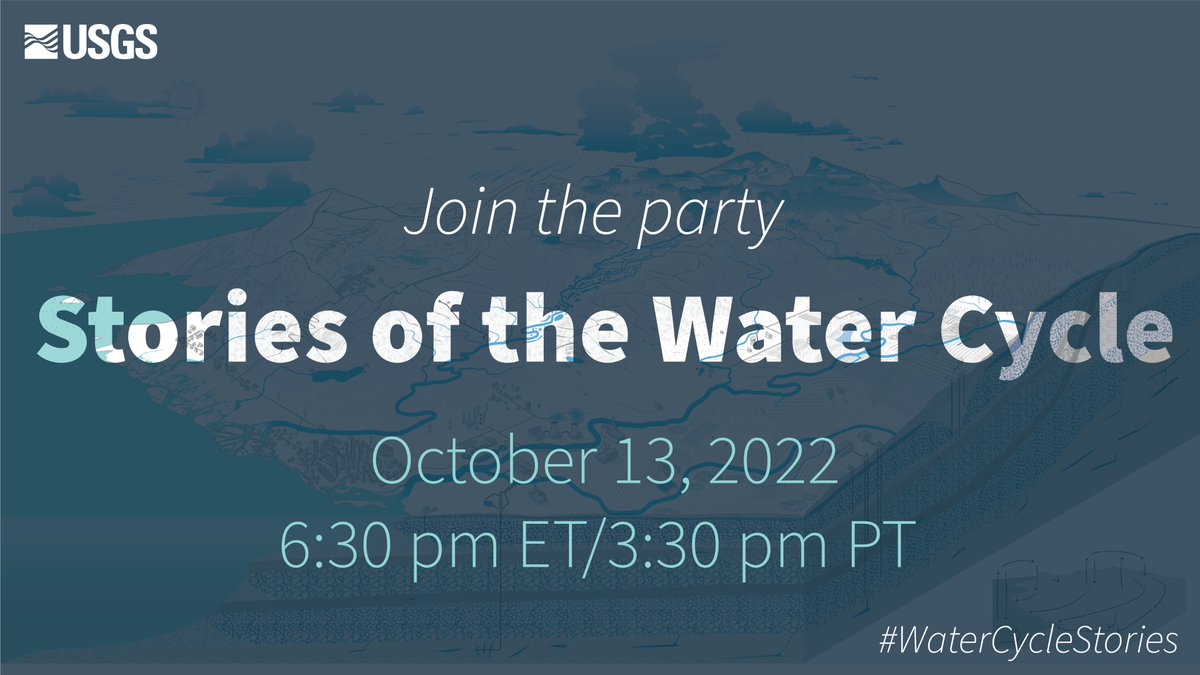📣 Coming Oct 13 - ALL NEW #WaterCycleDiagram 🥳 Want to WIN a poster of the new diagram? Join our virtual party, Stories of the Water Cycle, at 6:30 pm ET / 3:30 pm PT to enter our #raffle. 🎉🥳Celebrate w/ us – bring a friend! 🥂 RT this thread #WaterCycleStories