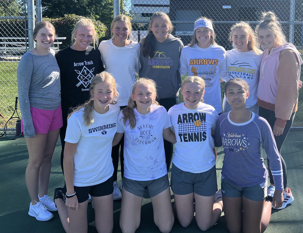 arrow_tennis's tweet photo. The team was graced by royalty today. Congrats Jaida! https://t.co/vm7Ii9WNC2