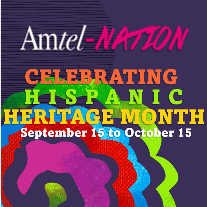 Amtel Nation joins in celebrating Hispanic Heritage month and this year's theme Unidos: Inclusivity for a Stronger Nation. We are stronger through our diversity and thankful for the contributions and culture our team brings to our Amtel vision and values!