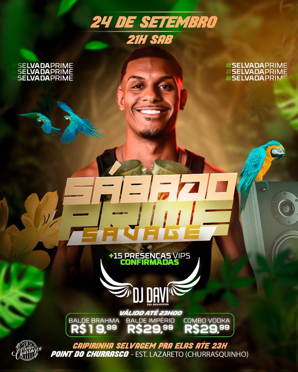 seJOGAnoERROO's tweet photo. SÁBADO PRIME SAVAGE, vem pro melhor sábado de queimados !! https://t.co/DHR3twAdwp