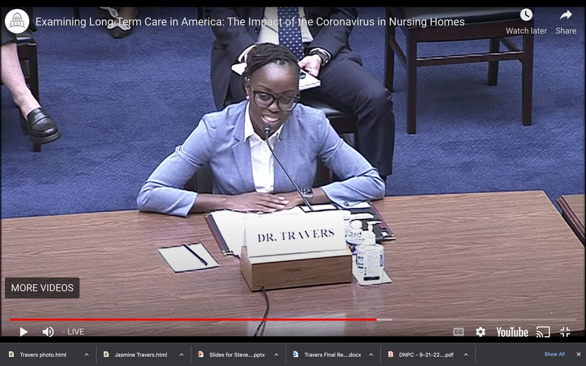 Dr Jasmine Travers of @NYUNursing today spoke and provided recommendations to the U.S. House Select Subcommittee on the Coronavirus Crisis about the many challenges inherent to the nursing home workforce, many rooted in structural inequities and racism.