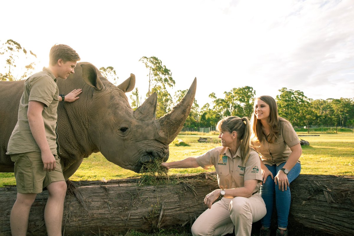 BindiIrwin's tweet photo. Happy #WorldRhinoDay! Incredibly proud of our amazing team for achieving so much with the @AustraliaZoo rhino breeding program. We also support rhino conservation in Africa through @wildwarriors. We must do everything we can to protect this magnificent species. https://t.co/e3Pzaj8UP2