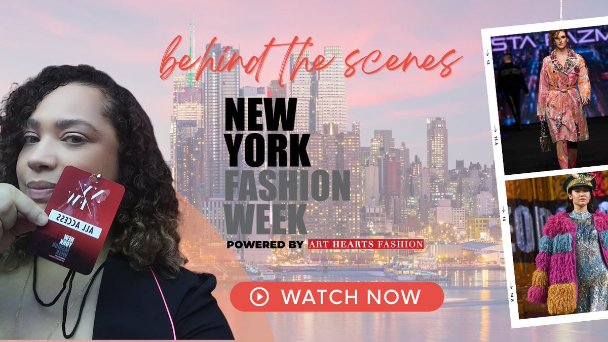 avluvsu's tweet photo. Recently went #behindthescenes at #NYFW powered by @ArtHeartFashion -- come see what happens before the magic and interviews w/models &amp; designers 
.
.
https://t.co/lX13H6BVIh
.
#newyorkfashionweek #NYFW2022 #artheartsfashion #bts #interview https://t.co/VXKwtC9phM