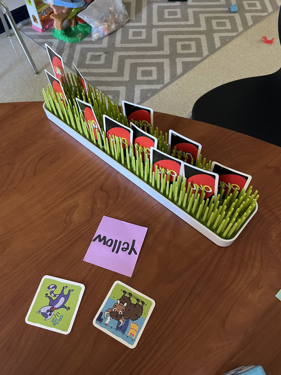 LVE_MenzSLP's tweet photo. When you have too many cards to hold! Thank you to the parent who donated this item from my therapy wish list! https://t.co/7OcVgS3oAx