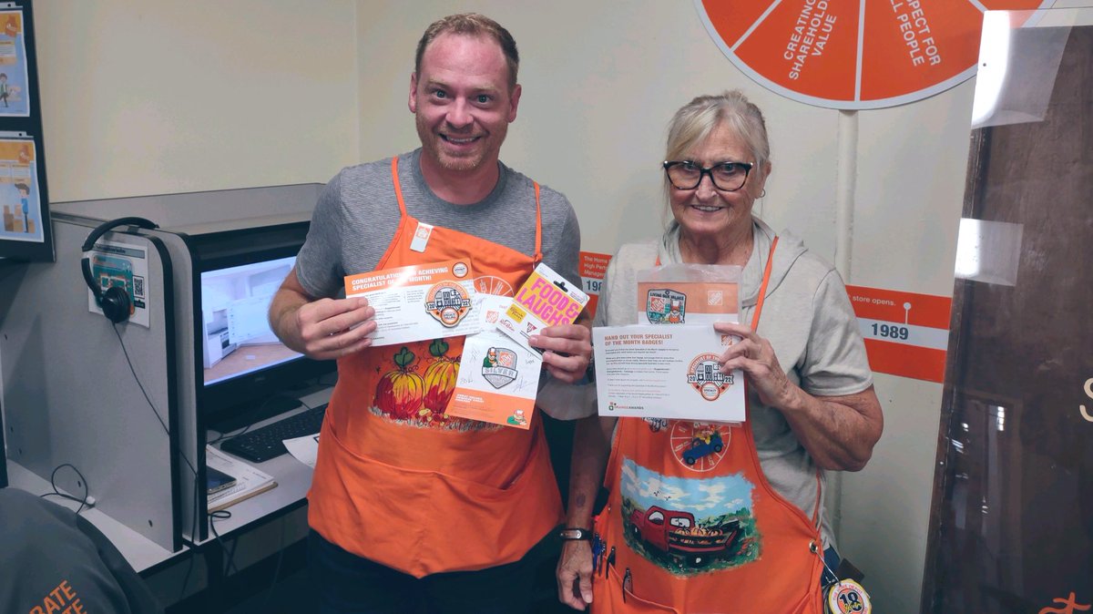 Molly Walsh (@mollywalsh_thd) on Twitter photo Peggy celebrating Chad our amazing Kitchen Designer and top selling specialist in our store for Specialist of the month!!!  Awesome job Chad!!! <a href="/PeggyJoHillard1/">Peggy-Jo Hillard</a> #SecialistoftheMonth Peggy celebrating Chad our amazing Kitchen Designer and top selling specialist in our store for Specialist of the month!!!  Awesome job Chad!!! <a href="/PeggyJoHillard1/">Peggy-Jo Hillard</a> #SecialistoftheMonth