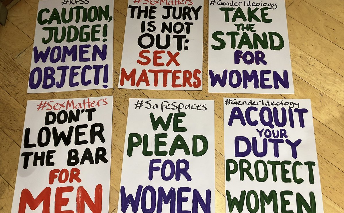WAAC Women (& the Men's Auxiliary) are very concerned about Magistrate Jane Campbell's 'grand astonishment' that a male might be remanded in a male corrections facility. We will be putting bodies under these placards in protest #Canberra #KPSS #SafeSpacesForWomen #OurABC #ABCbias