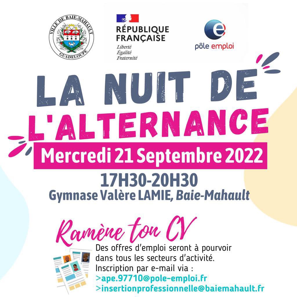 #InsertionProfessionnelle | La Nuit de l’Alternance, c’est maintenant au Gymnase Valère LAMIE ! Ramène ton CV : de nombreuses offres d’emploi seront à pourvoir 📄 🖊