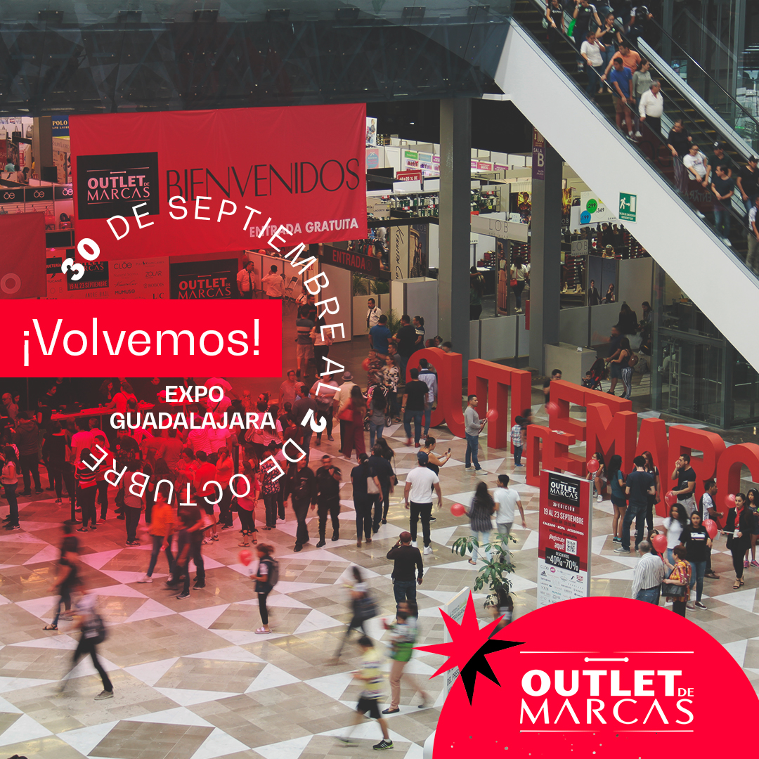 OutletdeMarcas_'s tweet photo. ¡Estamos de regreso en Expo Guadalajara!
A partir del 30 de septiembre y hasta el 2 de octubre, el fin de semana con las mejores ofertas en todas tus marcas favoritas. https://t.co/xozltxOOtE