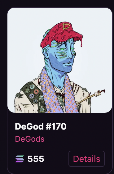 PixelRainbowNFT's tweet photo. My top 4 free-est #DeGodsNFT rn.  None of my are listed, so these aren't mine, but I wish they were for these prices! (click to zoom prices):

https://t.co/Ke51wARHBJ
#DeGods 
#DeFree
@PlanetOfDeApes 
@kindafungible 
#mickeyDeGods https://t.co/Lz3AUIf3vE