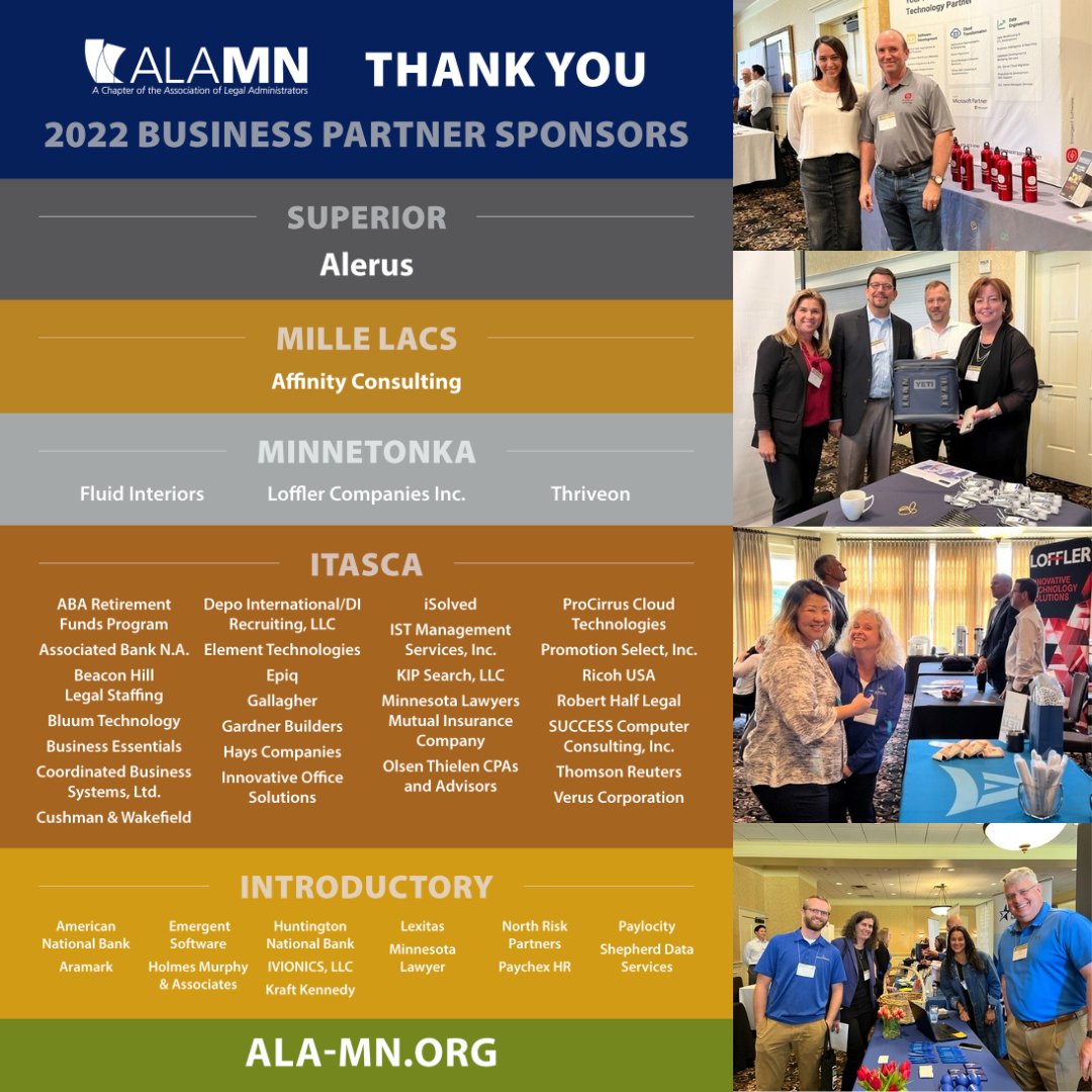 minnesotaala's tweet photo. ALAMN 2022 Education Conference
#ALAMN

Thank you to our Business Partners and ALAMN Conference Committee for making the ALAMN Educational Conference a great experience. It was great to connect with everyone. Thank you to all for your time and talents. https://t.co/shFdxEE7JR