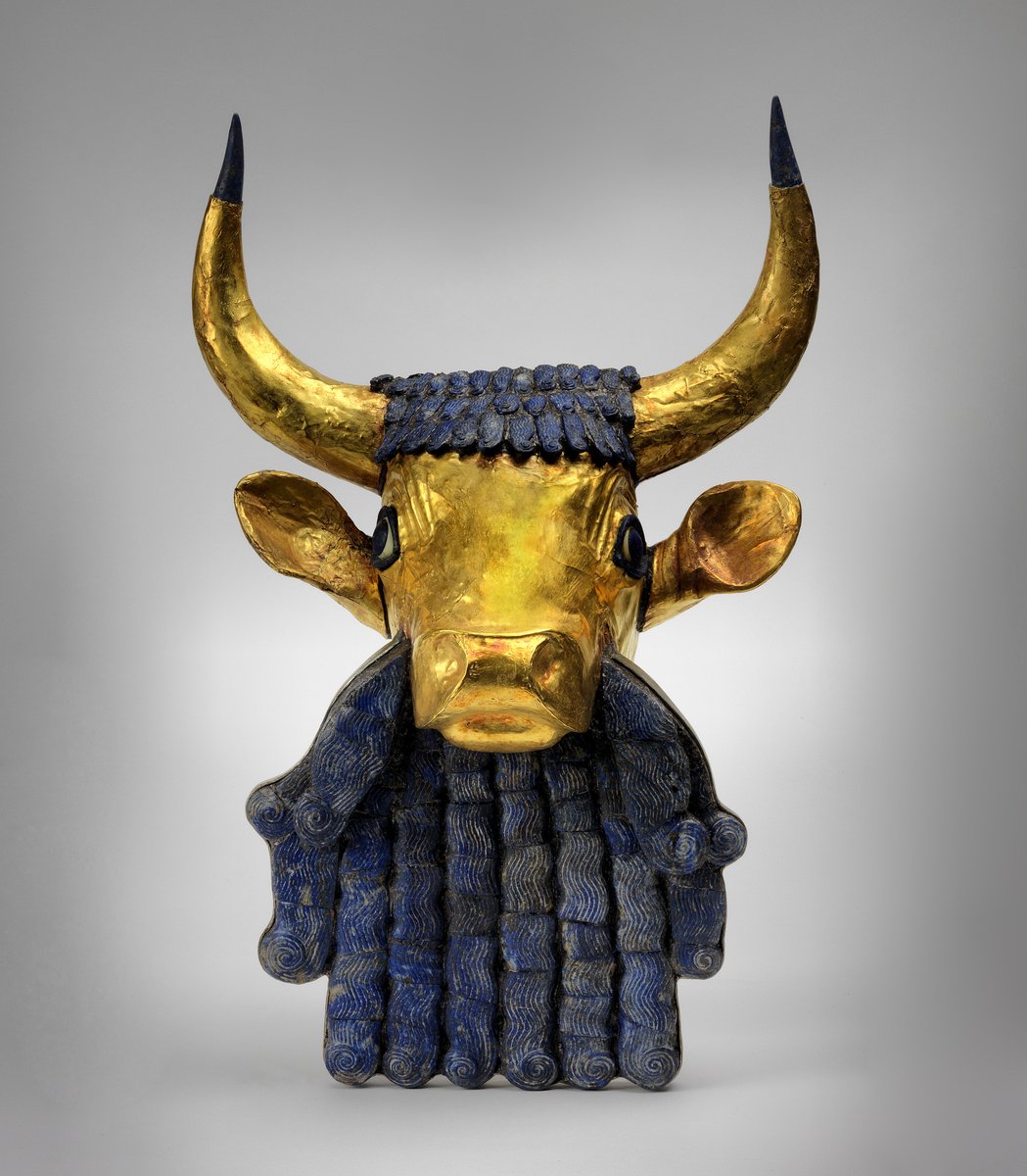 serbiaireland's tweet photo. Mesopotamian god Utu/Shamash was depicted as a golden bull (Sun in Taurus) with flowing lapis lazuli beard (flowing water)...Cause flood arrives there in Taurus...

https://t.co/GVdnuvGCrO

This object was found in Ur and dates to 2450 BC. Pen Museum https://t.co/rRoGBYRQyo https://t.co/XGrv7aO9Kx