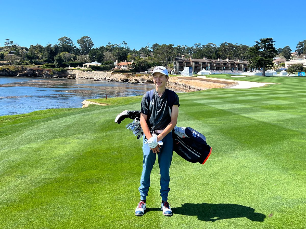 Randy Dodson (@randyatfairways) on Twitter photo That's <a href="/FirstTeeUtah/">First Tee – Utah</a>'s Sean Lampropoulos in the 18th fairway at Pebble Beach during today's practice round for this week's <a href="/ChampionsTour/">PGA TOUR Champions</a> <a href="/PUREFirstTee/">PURE Insurance Championship</a> Championship. We told you all about Sean's selection in the July issue of JUNIOR Fairways
Read more: tinyurl.com/3zwuwvv5 That's <a href="/FirstTeeUtah/">First Tee – Utah</a>'s Sean Lampropoulos in the 18th fairway at Pebble Beach during today's practice round for this week's <a href="/ChampionsTour/">PGA TOUR Champions</a> <a href="/PUREFirstTee/">PURE Insurance Championship</a> Championship. We told you all about Sean's selection in the July issue of JUNIOR Fairways
Read more: tinyurl.com/3zwuwvv5