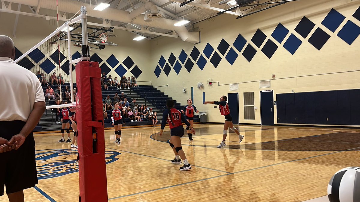 JMSJags's tweet photo. On to game 2…. Jags take the first one. 25-19 https://t.co/6ENb7NtspK