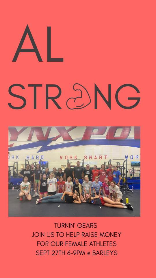 SarahGirres's tweet photo. Next Tuesday Sept 27th Turnin’ Gears will be playing live music 6-8 as a fundraiser for our FREE strength and conditioning program available to female LYNX Athletes!  Come eat drink and support these ladies!!! https://t.co/NQ1imu6tZg