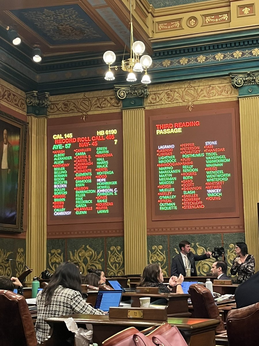 Upon what we thought was the conclusion of our day, Republicans unexpectedly added 22 bills to the agenda. They would not allow Democrats to caucus on these bills, forcing us to vote on bills that we couldn’t possibly have read. 

This is a disservice to the people of Michigan.