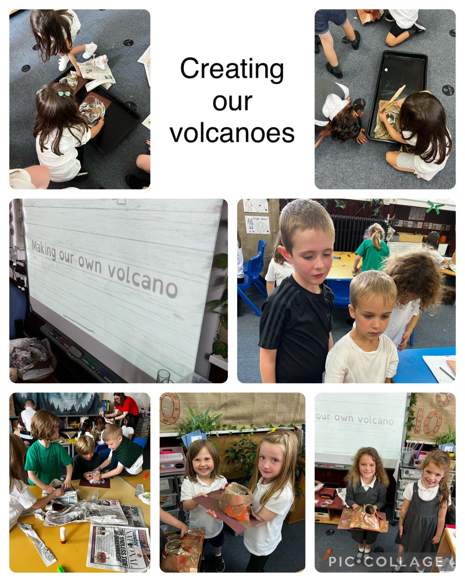 Creating our volcanoes for our reactive experiment <a href="/SchoolBroomhill/">BroomhillSchool</a>