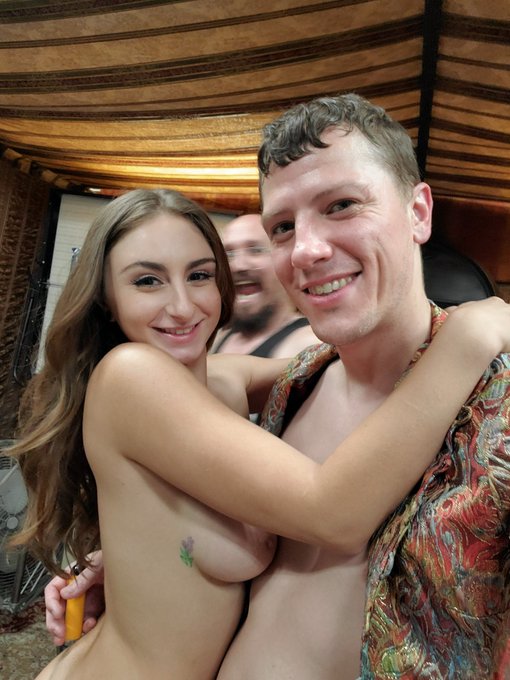 Perfect photo bomb! lmao. Shenanigans yesterday on set with @420bbyk @wrexoliver and @OpheliaKaan10 Fire