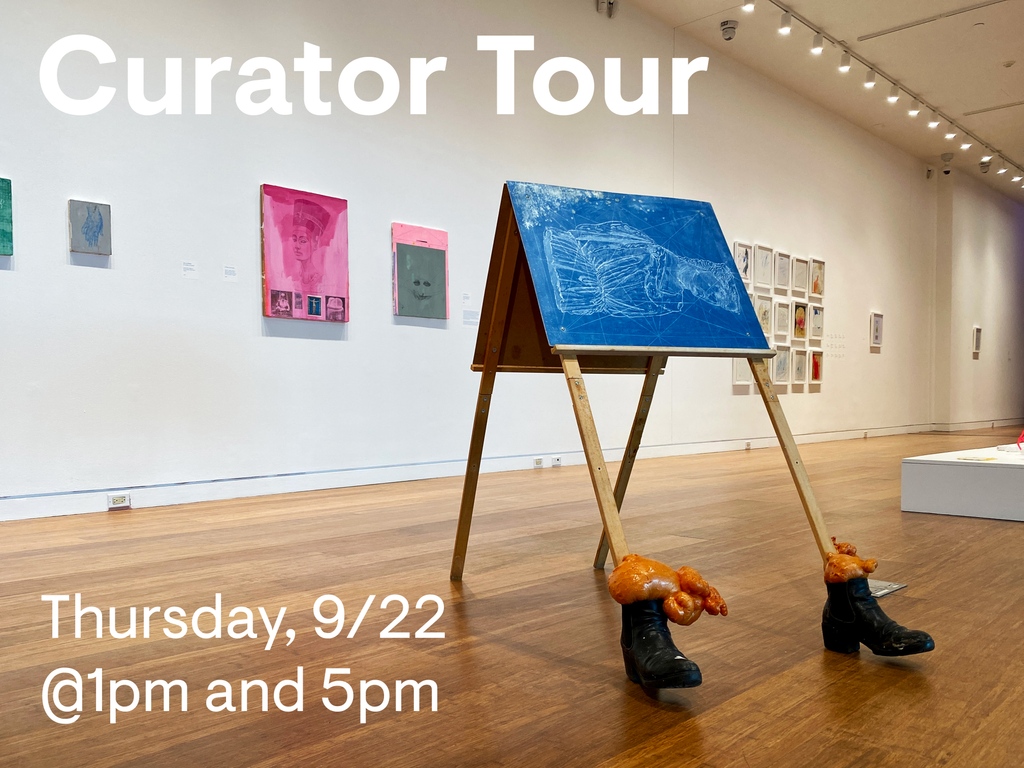 Join CCMA Chief Curator Justin Witte as he provides a tour of Erin Washington’s exhibition, "I Think We’re Alone Now"! Witte will be leading a tour at 1 &amp; 5 p.m on Thursday, 9/22. This event is free and open to the public.

More info at theccma.org/washington
