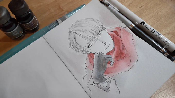 あなろぐおえかきあったかそうな絵を描きやすい気温になってきた 