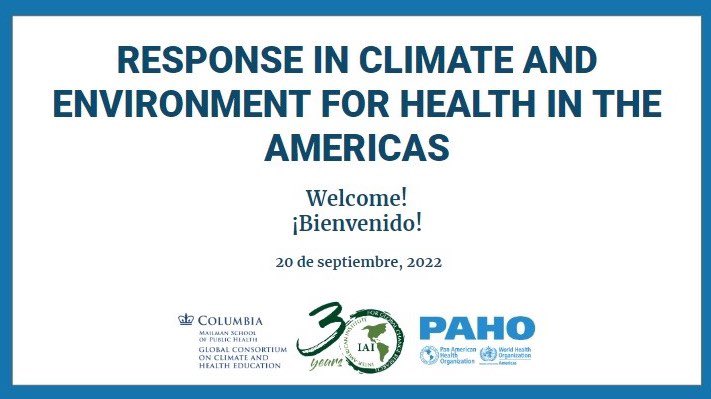 📚 | Para #L21 es un honor participar en este curso que recién comenzó ayer, llamado “Respuesta en Clima y Ambiente para la Salud en las Américas” en el que impartimos 5 sesiones, que contribuirán al necesario acercamiento del conocimiento científico a las grandes audiencias.