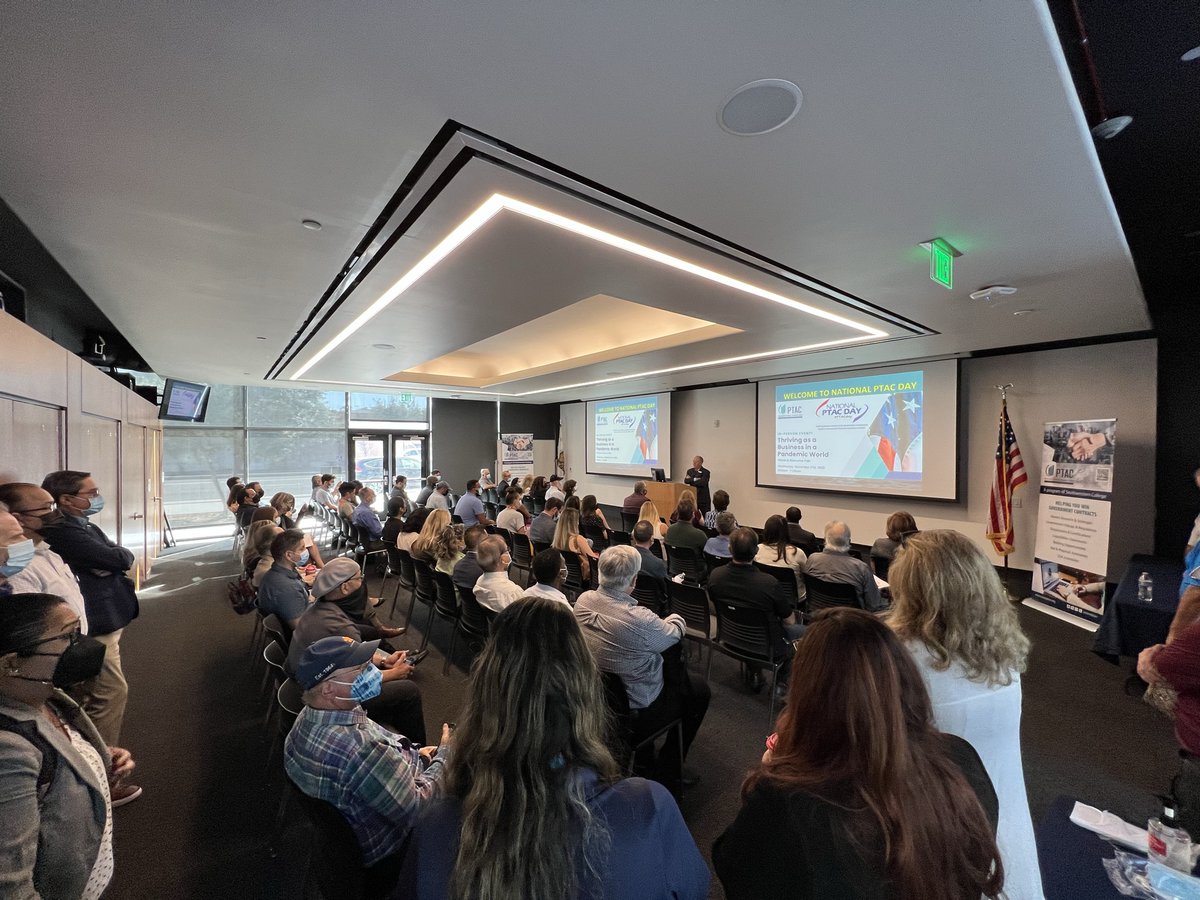 apexsocalorg's tweet photo. Stellar #PTACDay event this AM--celebrating our clients, assisting biz owners new to us + working w/ our sponsors/team. At your PTAC we'll continue striving to get you the answers which help your small biz win contracts. Connect or reconnect w/ us! https://t.co/9a1twbeLkv @a_ptac https://t.co/Sk6dnhhdxe