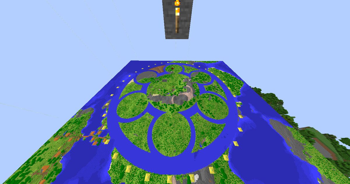 B00MBASTUS's tweet photo. Ayer terminamos el techo del astillero, y hoy me he puesto a terminar de poner los 36 beacons de oro alrededor de mi base, la verdad me esta encantando hacer este mega proyecto, todo esto en el @nokiverso servidor de mecenas del @DoctorNok Dios de las noticias de Minecraft https://t.co/cPWQzqaGgH