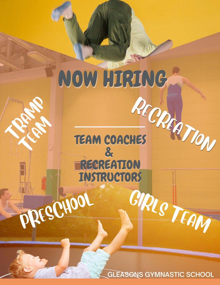 Gleasons_Gym's tweet photo. Gleason's Gymnastics is looking for talent!
Shout it from the rooftops and tell your friends! https://t.co/JYdNv3jKWq