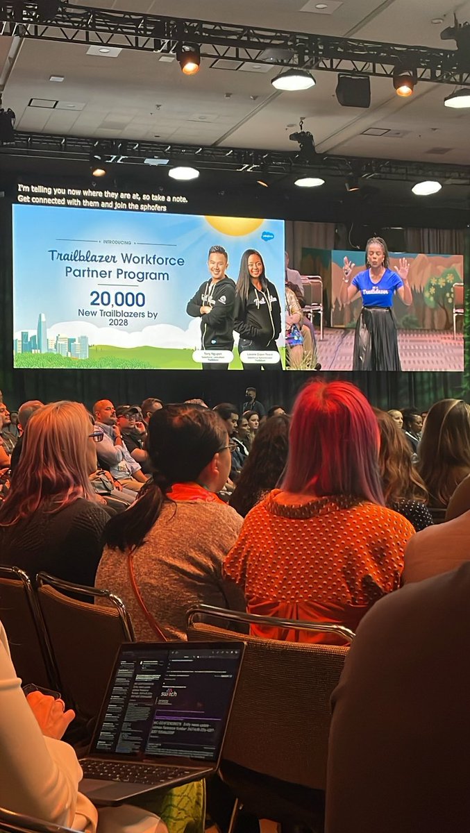 Shirlene Chow (@shirlenechow) on Twitter photo A very packed session of hiring managers eager to hire untapped talent from Talent Alliance <a href="/partnerforce/">Salesforce Partners</a> & Trailblazer Workforce Partner Program! Learn more sfdc.co/workforcepartn… Kudos <a href="/jonathankurup/">Jonathan Kurup</a> 👏 <a href="/Dreamforce/">Dreamforce</a> <a href="/trailhead/">Trailhead</a> #DF22 A very packed session of hiring managers eager to hire untapped talent from Talent Alliance <a href="/partnerforce/">Salesforce Partners</a> & Trailblazer Workforce Partner Program! Learn more sfdc.co/workforcepartn… Kudos <a href="/jonathankurup/">Jonathan Kurup</a> 👏 <a href="/Dreamforce/">Dreamforce</a> <a href="/trailhead/">Trailhead</a> #DF22