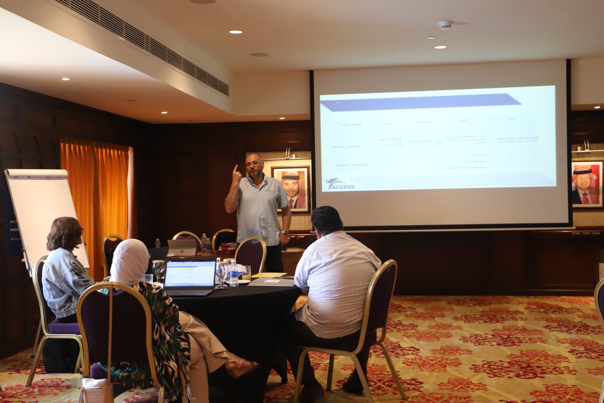 ACCESS_UoA's tweet photo. The first Accelerated Education National Team workshop, bringing together 16 government &amp; non-government stakeholders. Action plan (2022-24) drafted to strengthen services for out of school children &amp; youth in Jordan. #ACCESS_UoA #EiEevidence @INEEtweets  @DubaiCares  @AEWG_News https://t.co/7fsoM6E7Wy