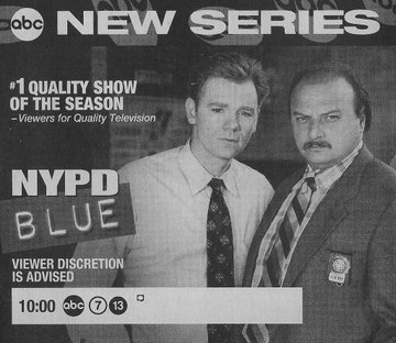 📺Today TV History: NYPD BLUE #NYPDBlue Premiered 1993 ABC w/ #DennisFranz @davidcaruso1 #JamesMcDaniel @NickTurturro1 @sharonlawrence @gordonaclapp @AmyBrenneman #GailOGrady #SherryStringfield About: bit.ly/c7Tp1z