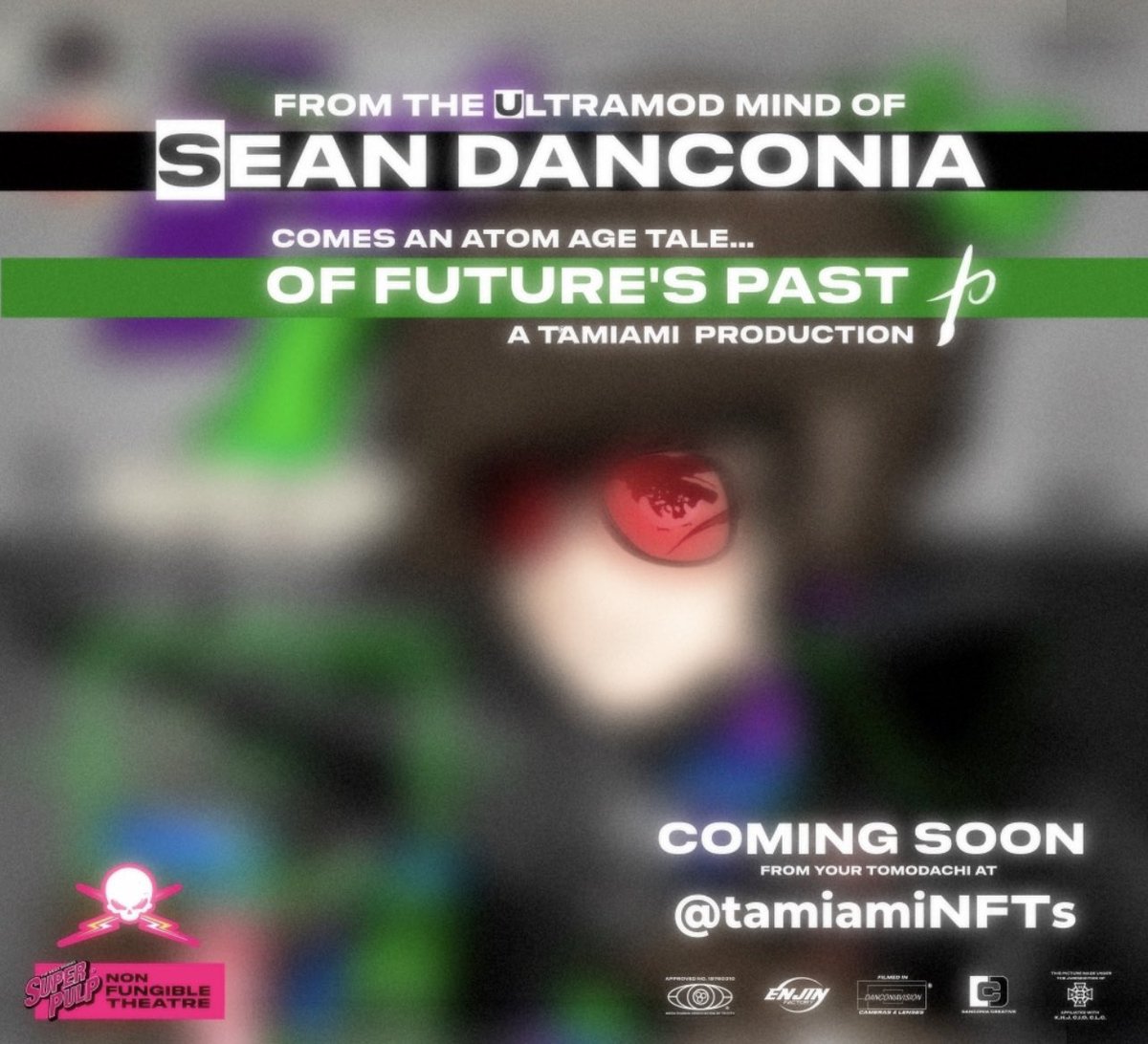 Sean_Danconia's tweet photo. “The future called—it’s for you”

From #SeanDanconia (that’s me!) and #Tamiami comes the world’s first Non-Fungible Theatre!—an #NFT experience that tells a tale of future’s past— ripped from pages of long-lost #SuperPulp #publishing 🚀👩‍🚀👽🛸🪐☄️👾 • 

#NFTCommunity #NFTs https://t.co/qMLQfpH2r4