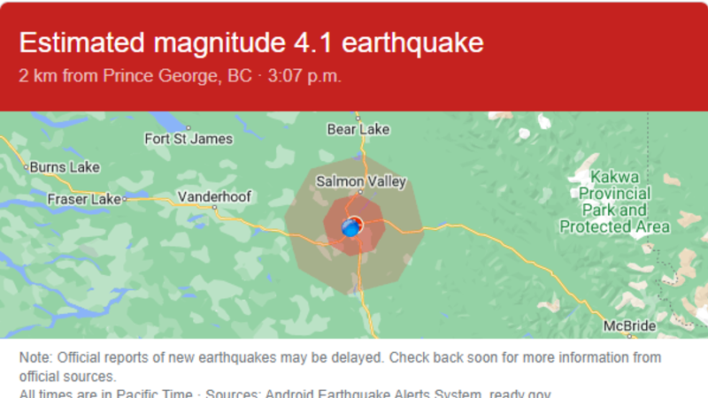 ckpgnews's tweet photo. Unconfirmed reports of earthquake near Prince George https://t.co/sWizj6Bh5m https://t.co/QXxlB5QKV6