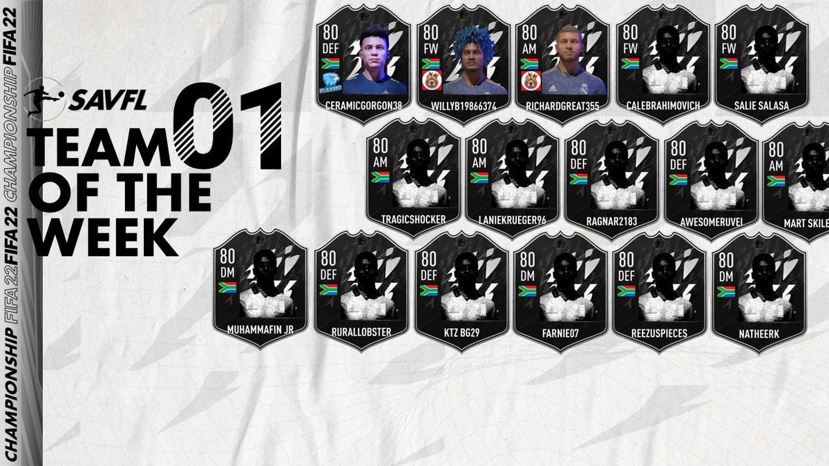 proclubsafrica's tweet photo. TOTW 1 🫡 
Congratulations 🎉 https://t.co/Atzr67hbMP