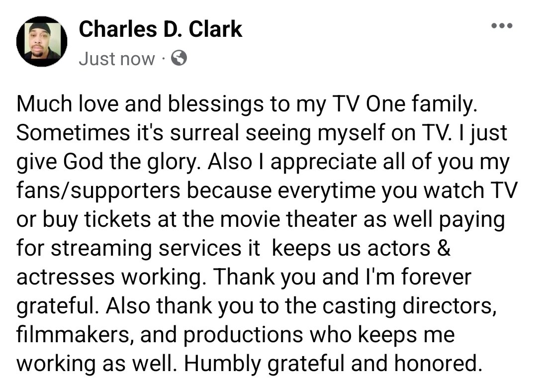 cclarkinspire7's tweet photo. Love my @tvonetv family #TVOne #Represent #LeadDetective #ForMyMan #ForMyWoman #TrueCrime #WednesdayMotivation #Wednesdayvibe #Actorslife #Grateful https://t.co/gvLH3ajkWf