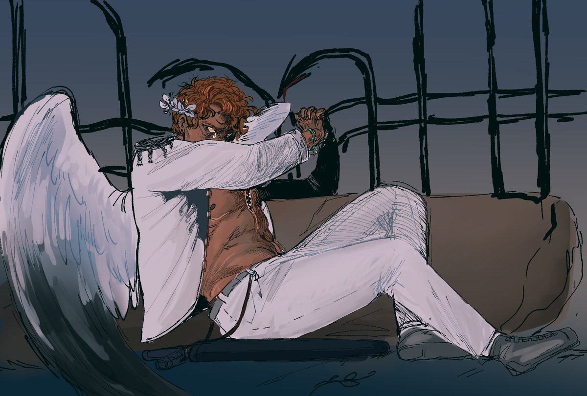 comfiecore's tweet photo. #nonatheninth #ntnspoilers 
Her most serene highness, the crown prince kiriona gaia as fallen angel by alexandre cabanel https://t.co/7sENKgm0KJ